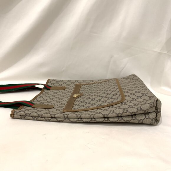 Gucci Brown GG Plus Tote w/ Pouch Sku#83976 - Picture 3 of 16